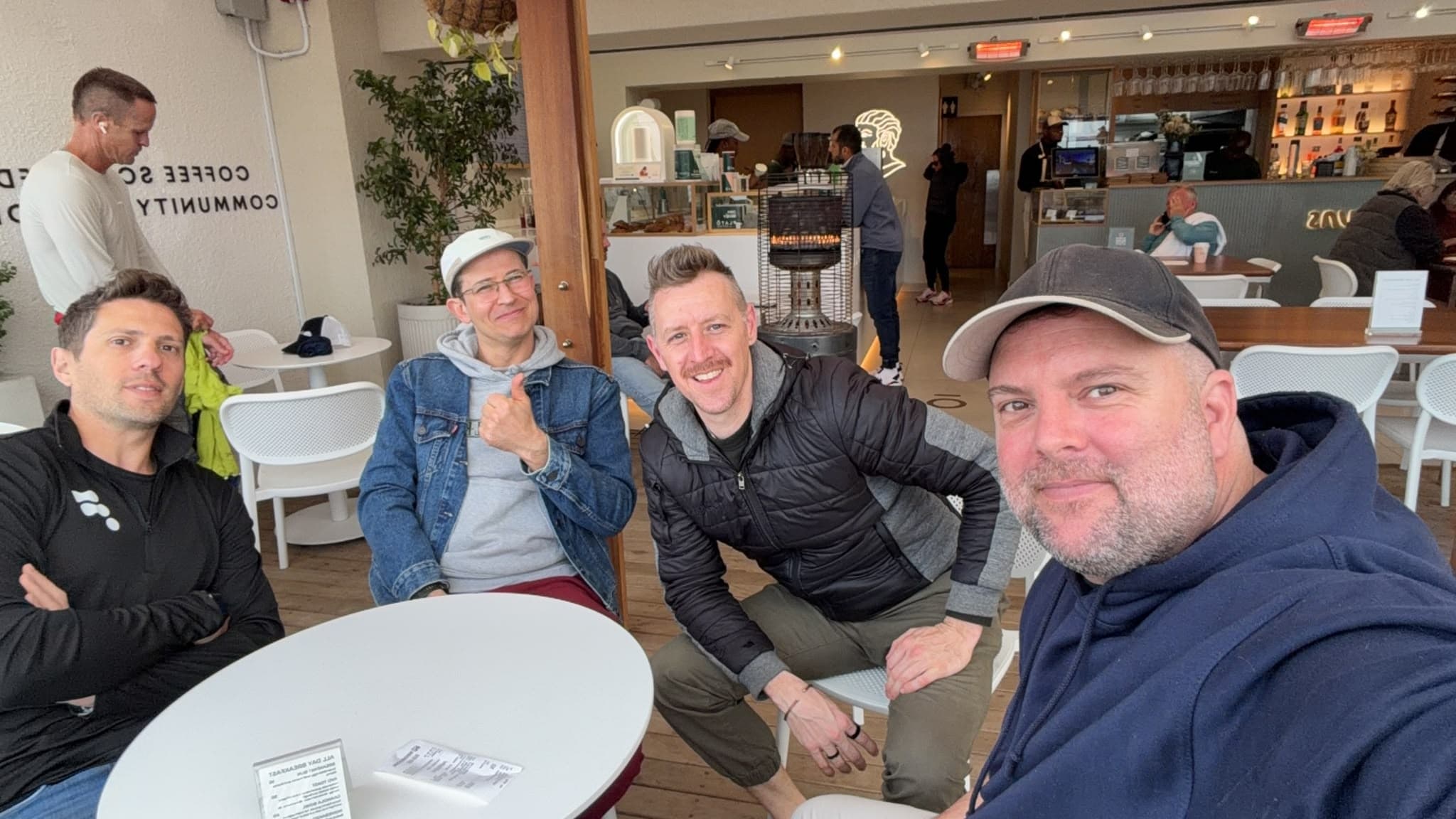 Fuse team members meeting at a cafe in South Africa